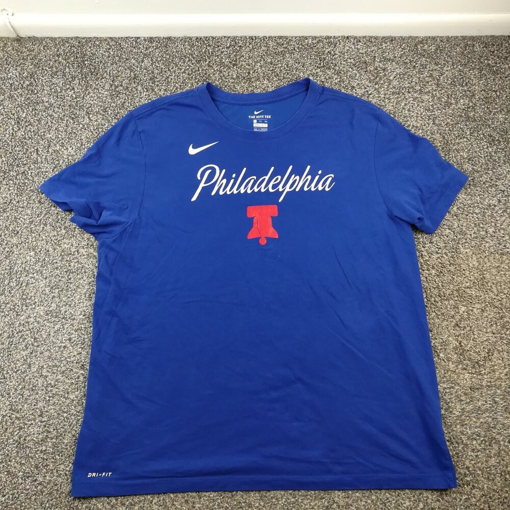 Joel Embiid T-Shirt Jersey Philadelphia 76ers Sixers Nike Mens 2XL